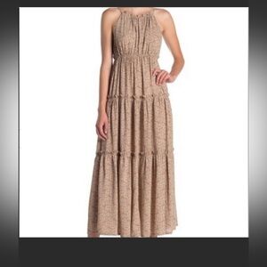 Nanette Lepore Sweet Romance Leopard Print
Tiered Maxi Dress Size 8